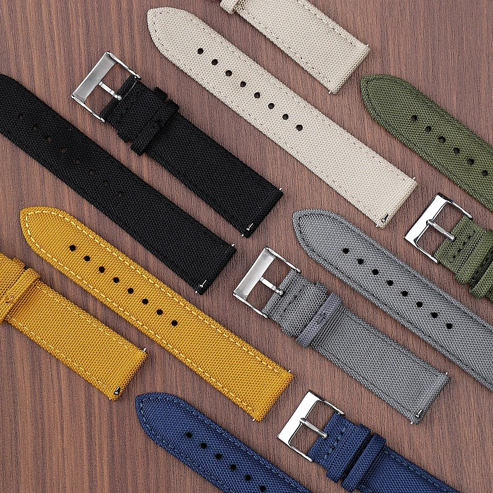 COROS Nylon Sailcloth Watch Bands - Quick Release Strap Waterproof Sport