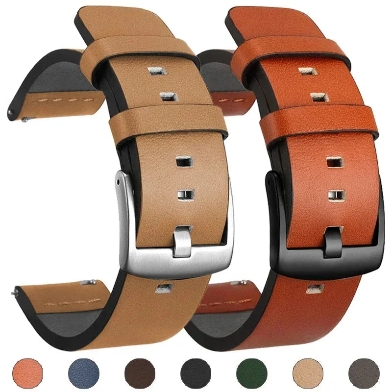OnePlus Smartwatch Bands Leather Strap for Men Women Quick Release