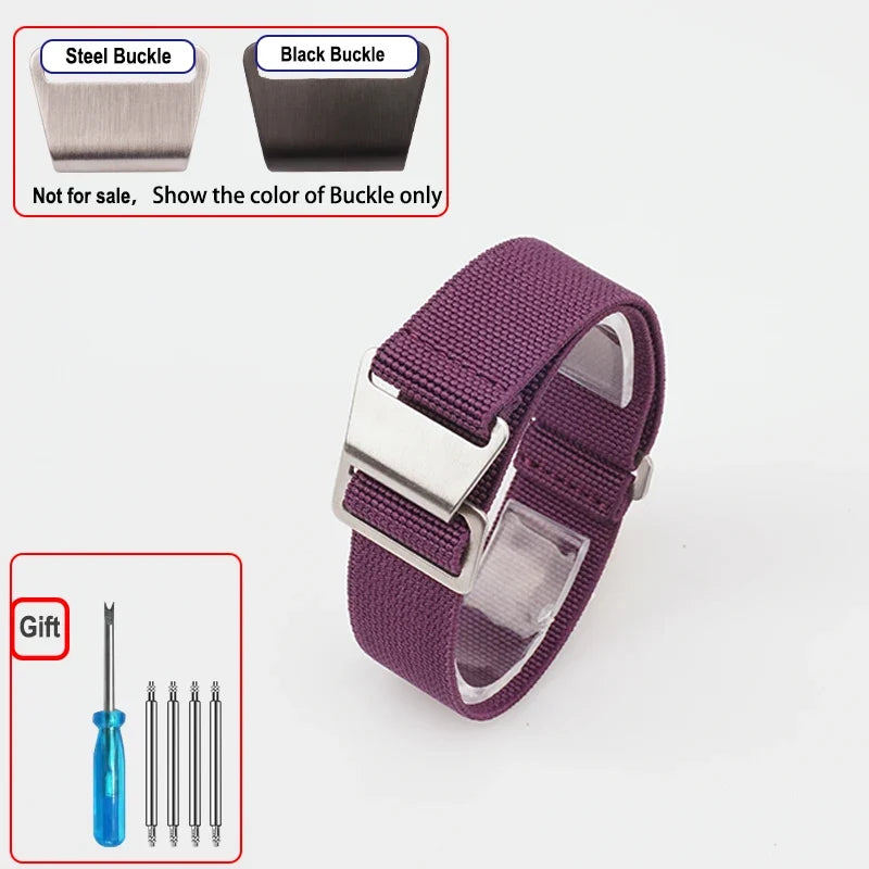 OnePlus Smartwatch Bands Nylon Elastic Parachute Fabric Watch Strap