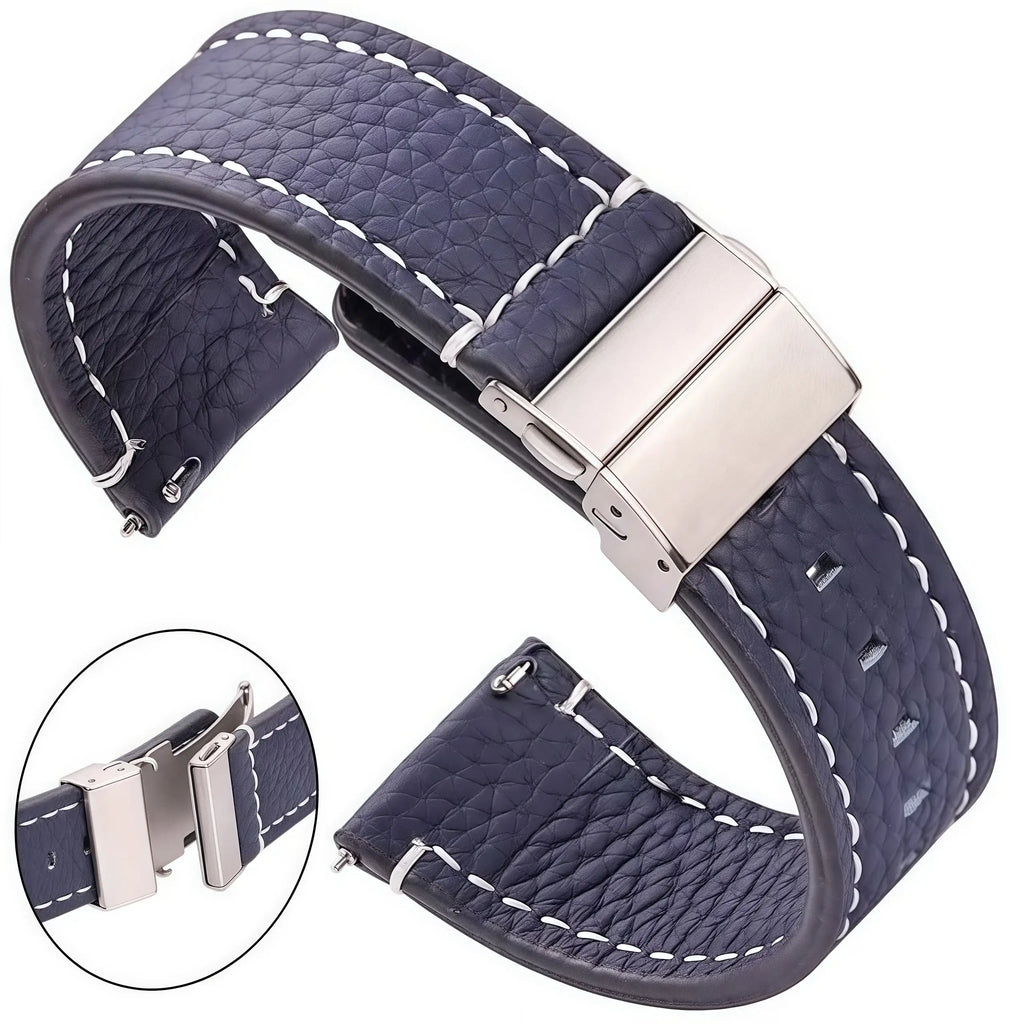 Amazfit Leather Watch Bands Genuine Cowhide Replacement Strap for Smartwatch