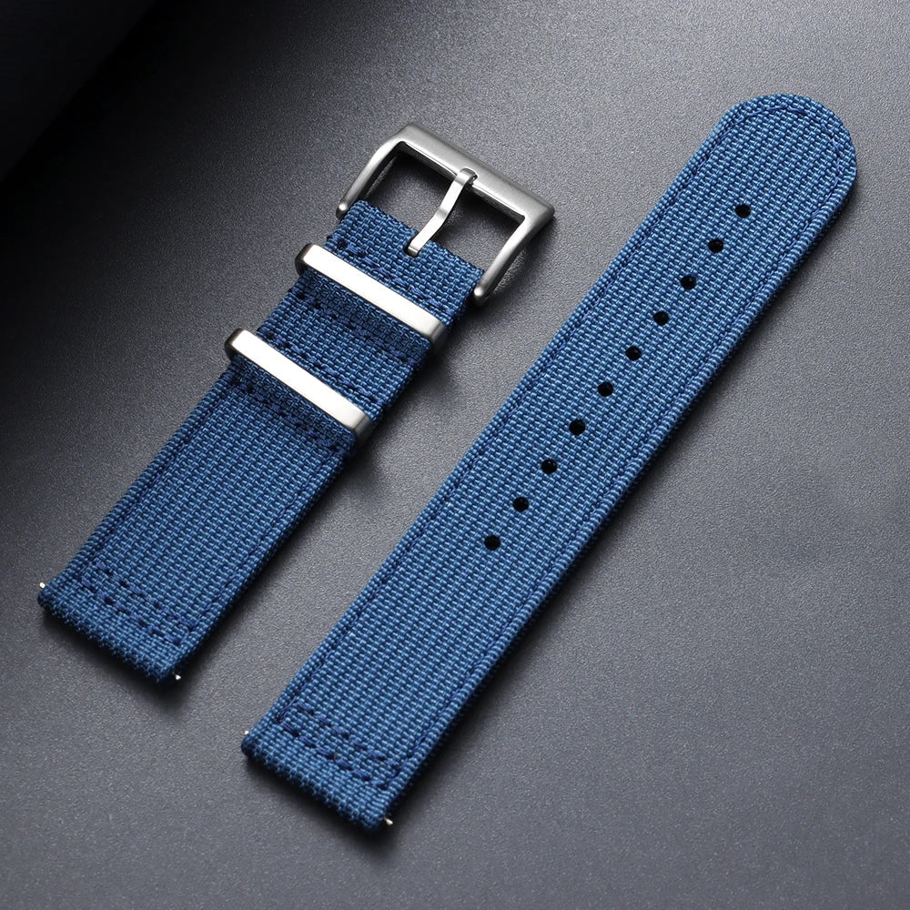 Motorola Moto Smartwatch Bands Ribbed Nylon Canvas Quick Release Watch Strap