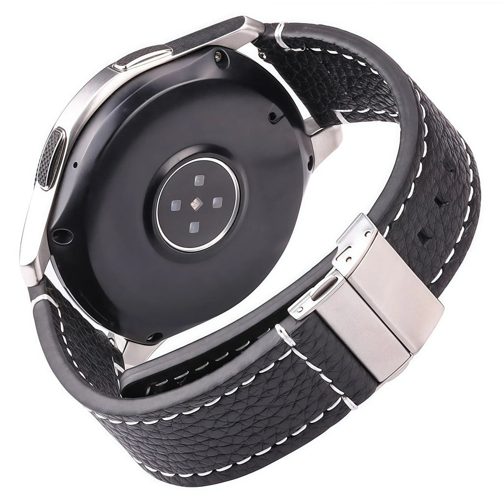 Amazfit Leather Watch Bands Genuine Cowhide Replacement Strap for Smartwatch