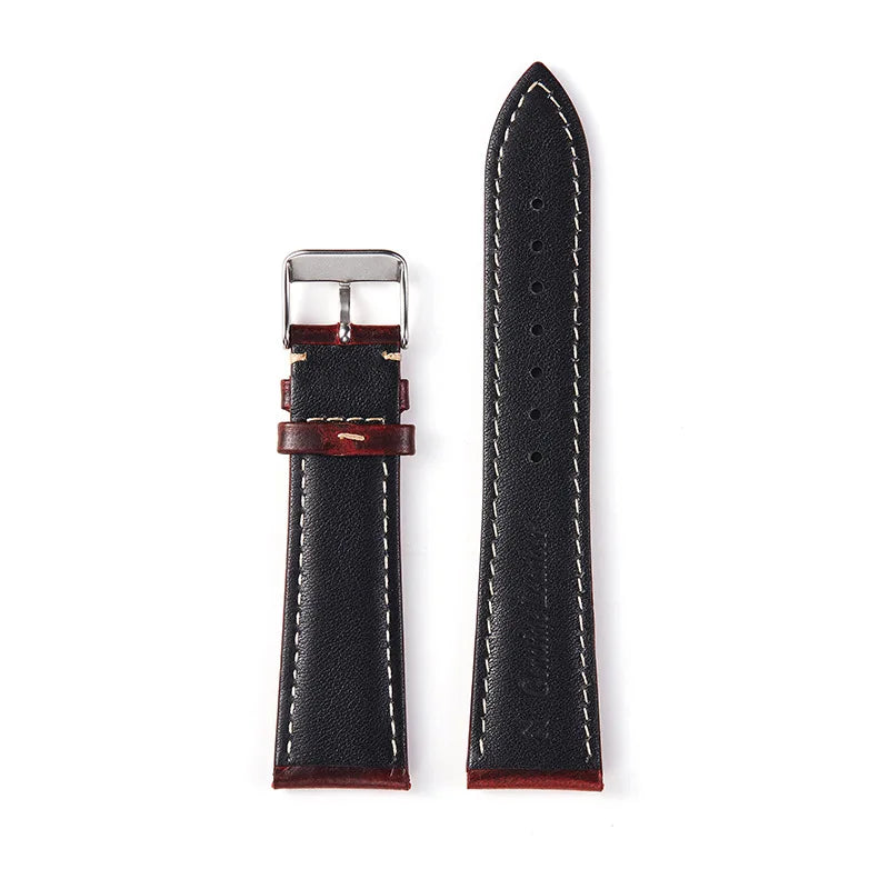OnePlus Watch Bands, Oil Wax Leather Strap, Cowhide Replacement Band
