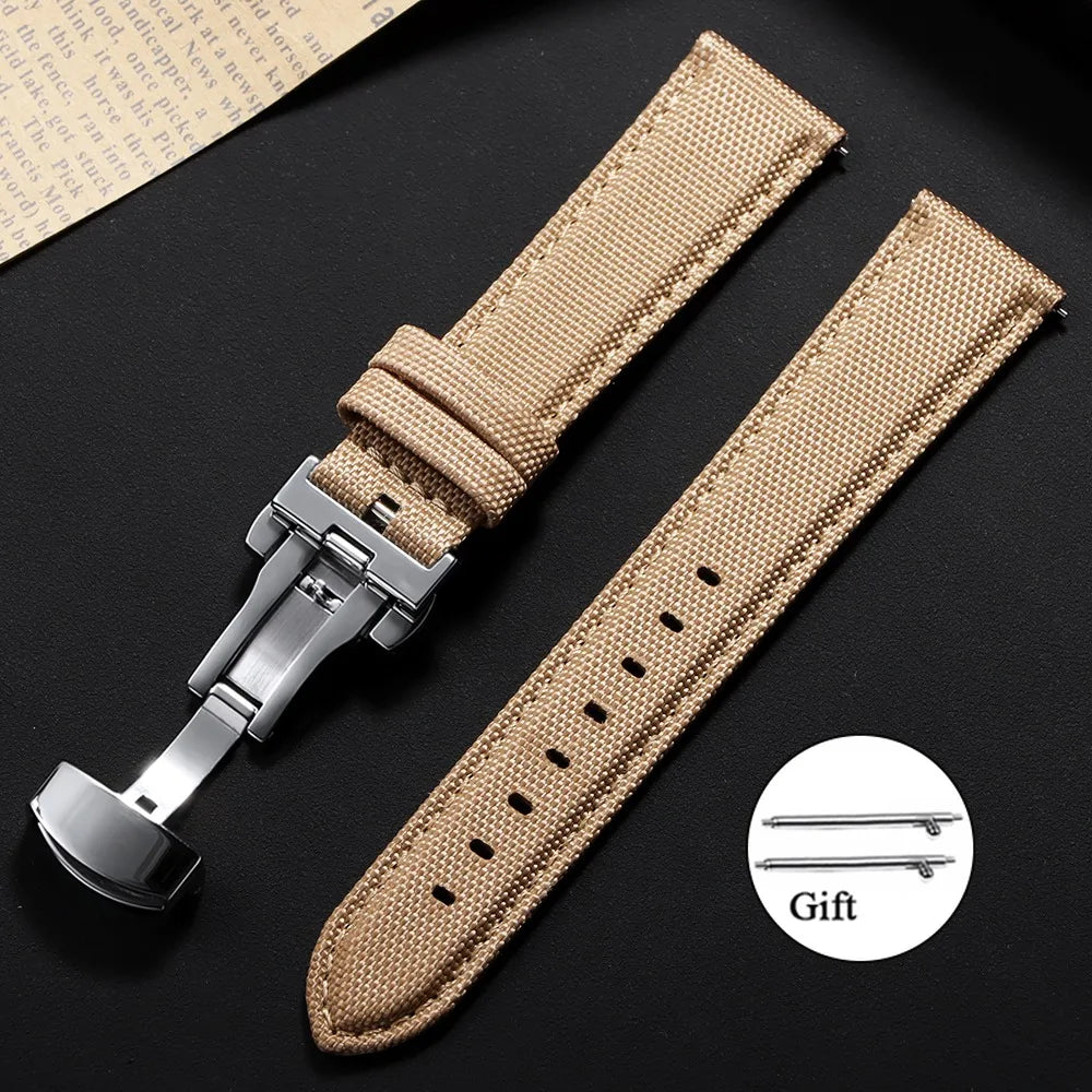 OnePlus Smartwatch Bands Quick Release Sailcloth Nylon Watch Straps