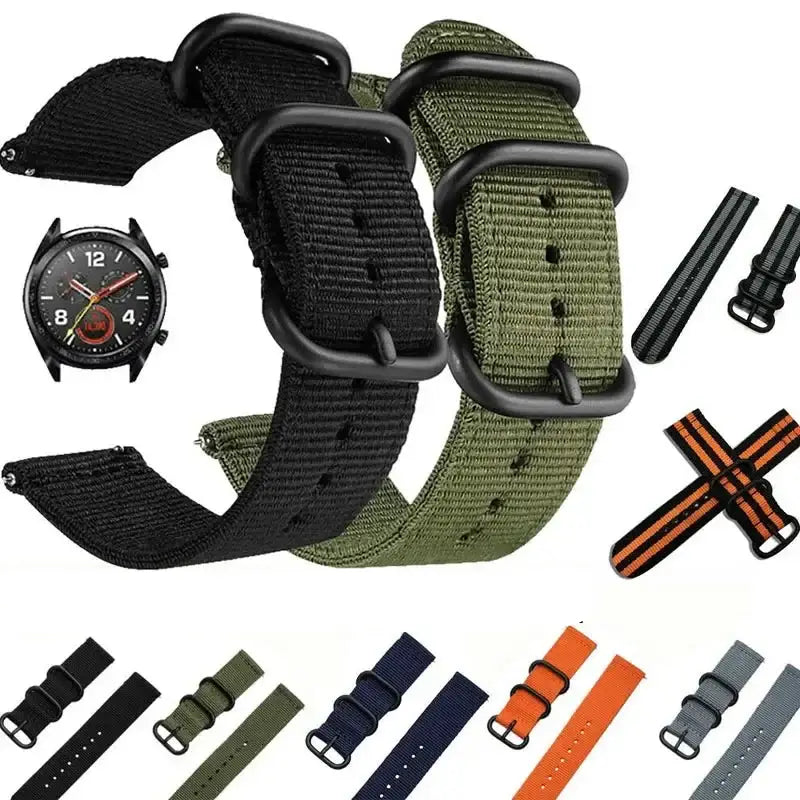 Amazfit Nylon Watch Bands - Sport Strap, Durable Fabric Band, Universal Fit