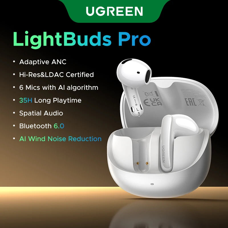 UGREEN Wireless Earbuds with ANC & LDAC Hi-Res Audio