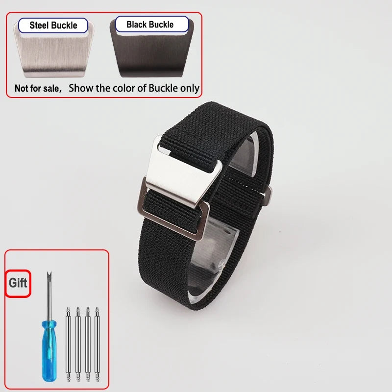 OnePlus Smartwatch Bands Nylon Elastic Parachute Fabric Watch Strap