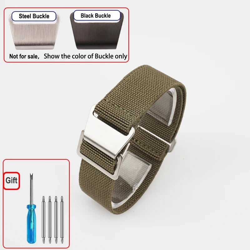 OnePlus Smartwatch Bands Nylon Elastic Parachute Fabric Watch Strap