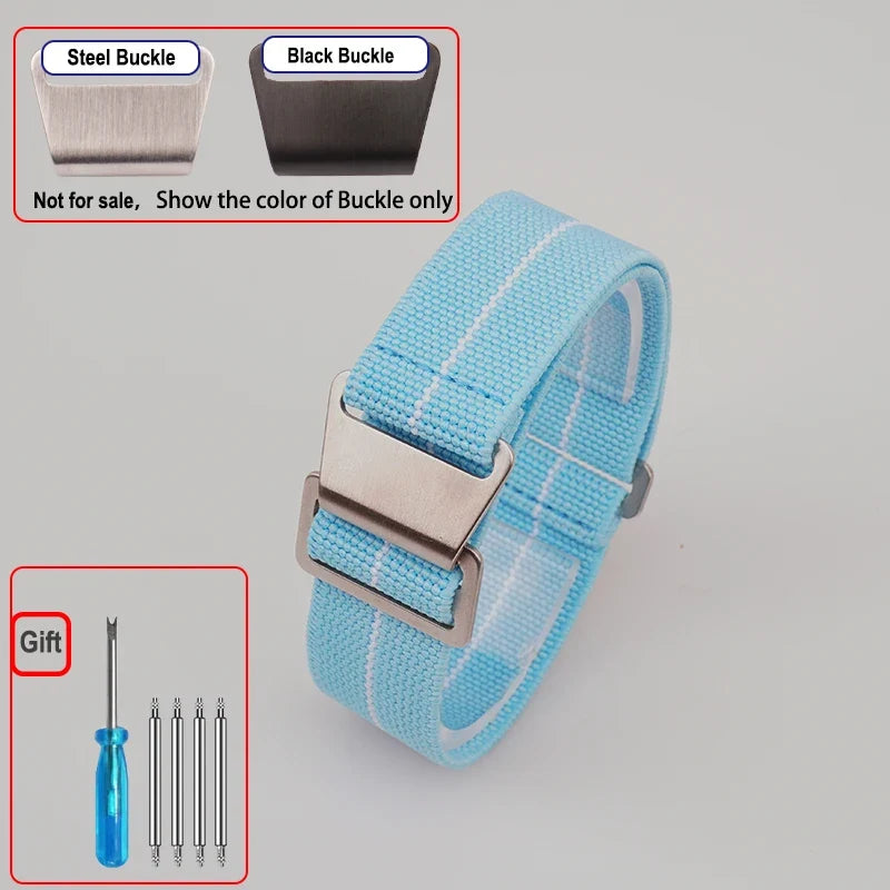 OnePlus Smartwatch Bands Nylon Elastic Parachute Fabric Watch Strap