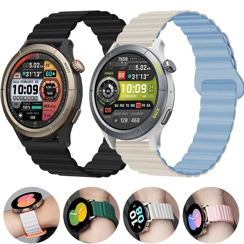 Polar Silicone Magnetic Watch Bands Unisex Replacement Straps