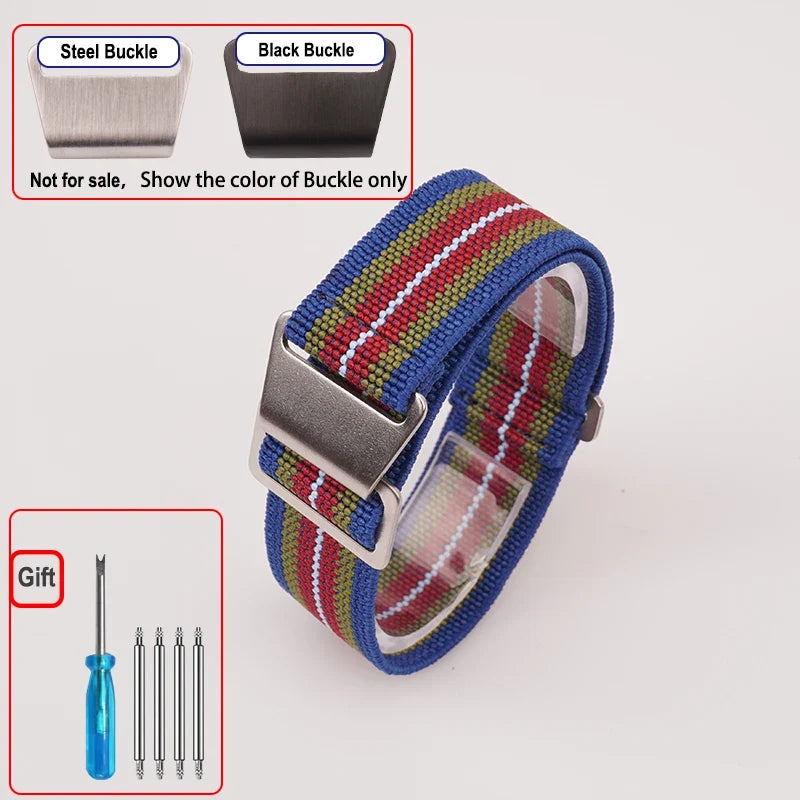 OnePlus Smartwatch Bands Nylon Elastic Parachute Fabric Watch Strap