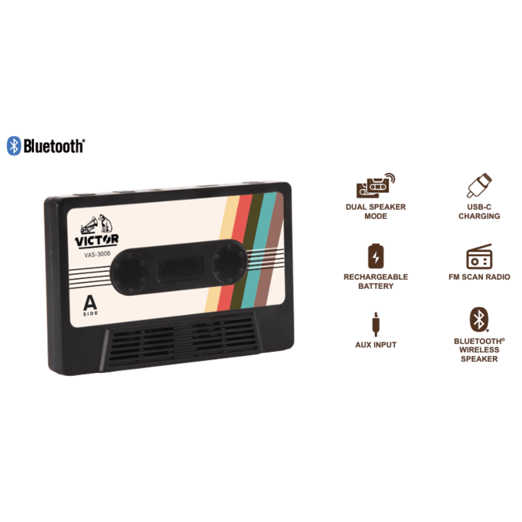 Victor Cassette Bluetooth Speaker - additional product photo
