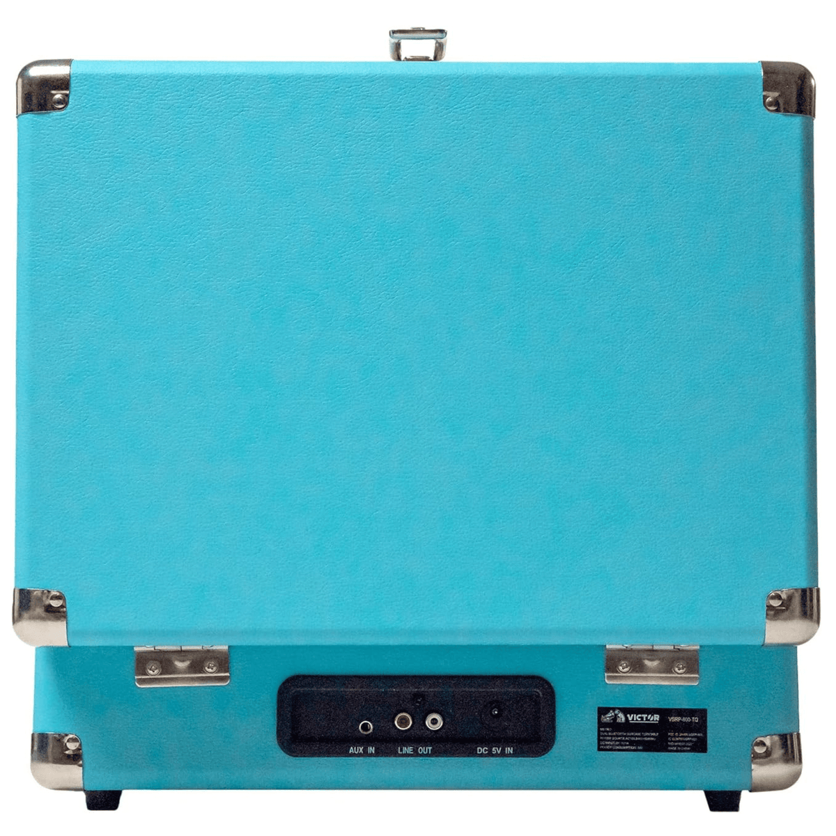 Victor Metro Dual Bluetooth Suitcase Turntable in Turquoise