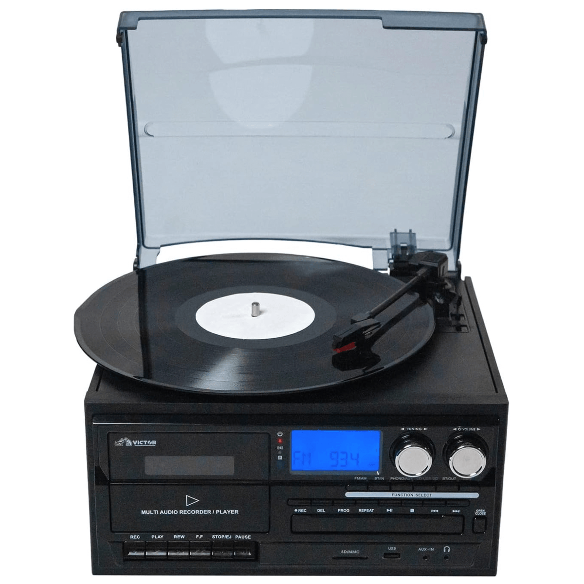 Victor Cosmopolitan 8-in-1 Turntable Music Center - additional product photo
