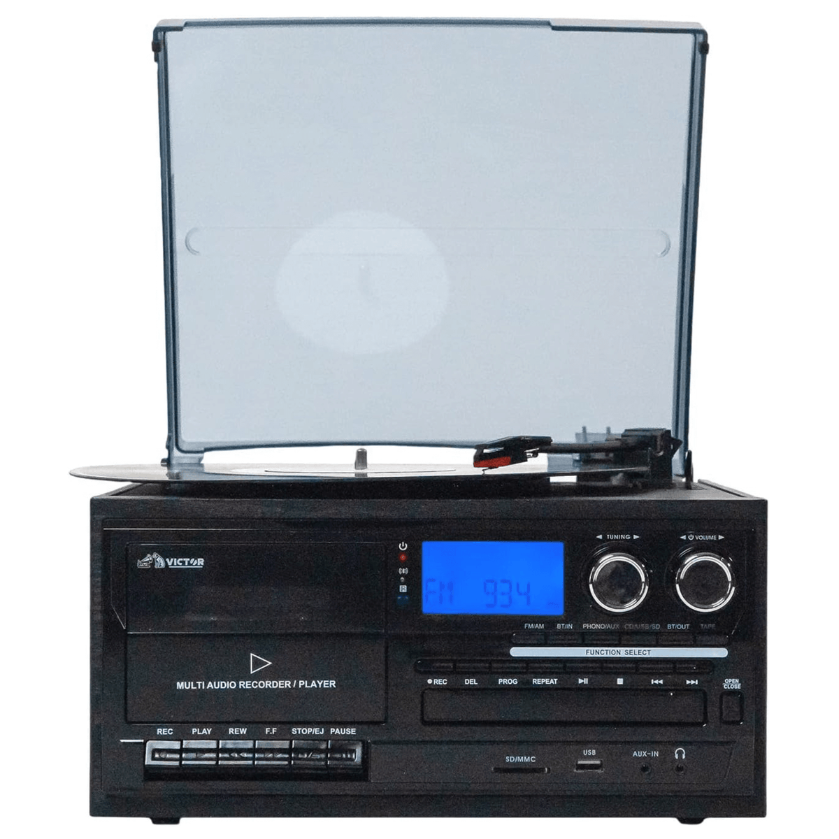 Victor Cosmopolitan 8-in-1 Turntable Music Center - additional product photo