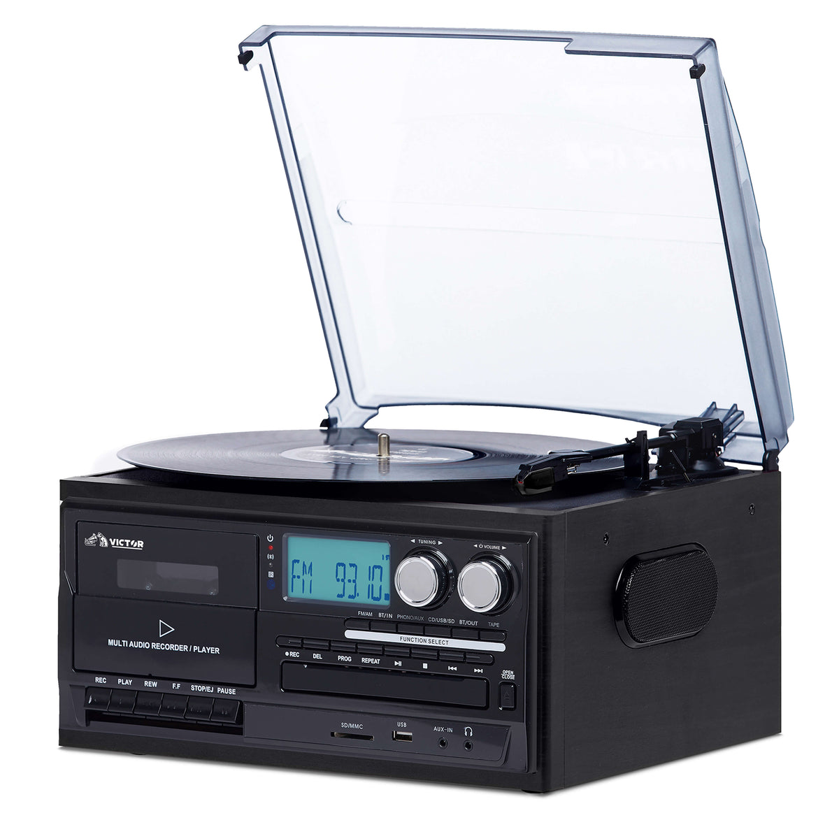 Victor Cosmopolitan 8-in-1 Turntable Music Center - additional product photo