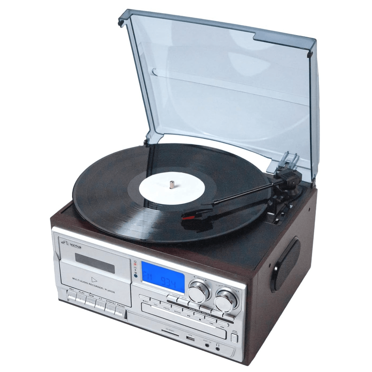 Victor Cosmopolitan 8-in-1 Turntable Music Center - additional product photo