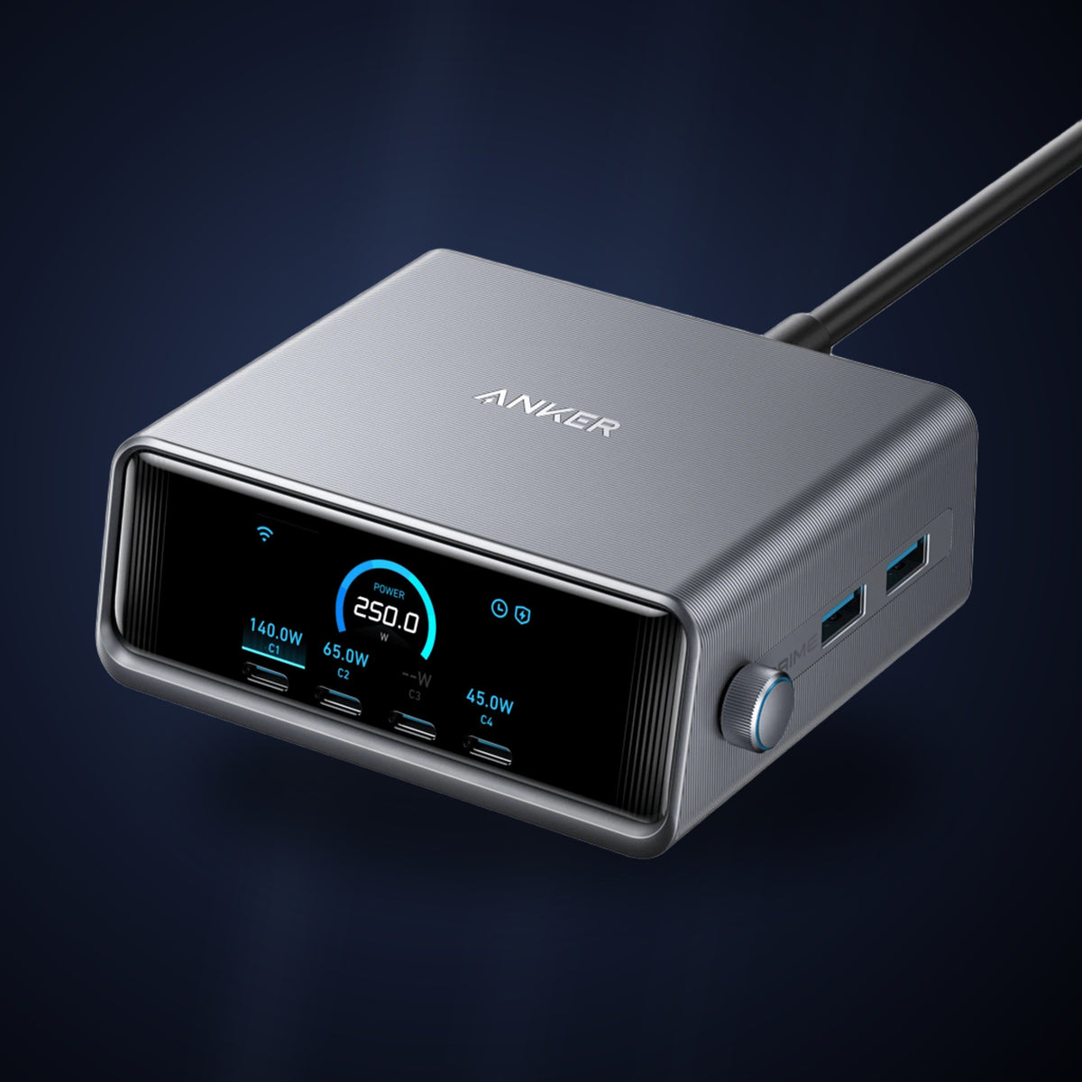 Anker Prime Charger (250W, 6 Ports, GaNPrime)