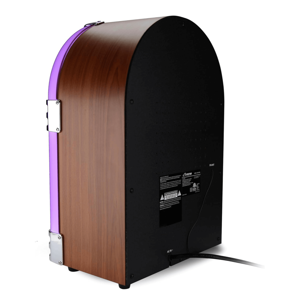 Victor Wilshire Bluetooth LED Jukebox Mahogany - Refurbished