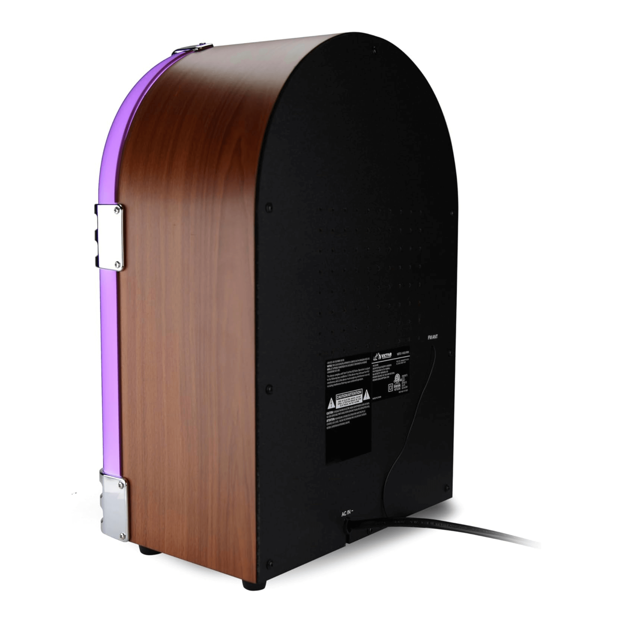 Victor Wilshire Bluetooth LED Jukebox Mahogany - Refurbished