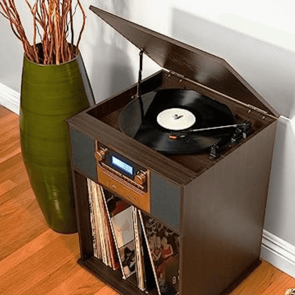 Victor Boyleston 7-in-1 3-Speed Turntable Music Center Espresso -  Refurbished