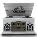 Victor Belmont 8-in-1 Wood Music Center White - Refurbished