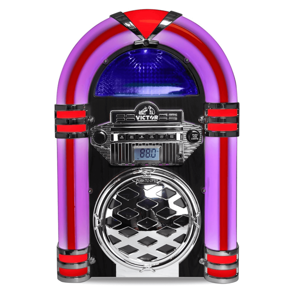 Victor Broadway II Desktop LED CD Jukebox Black - Refurbished