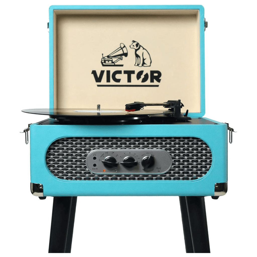 Victor Andover 5-in-1 Music Center Turquoise - Refurbished