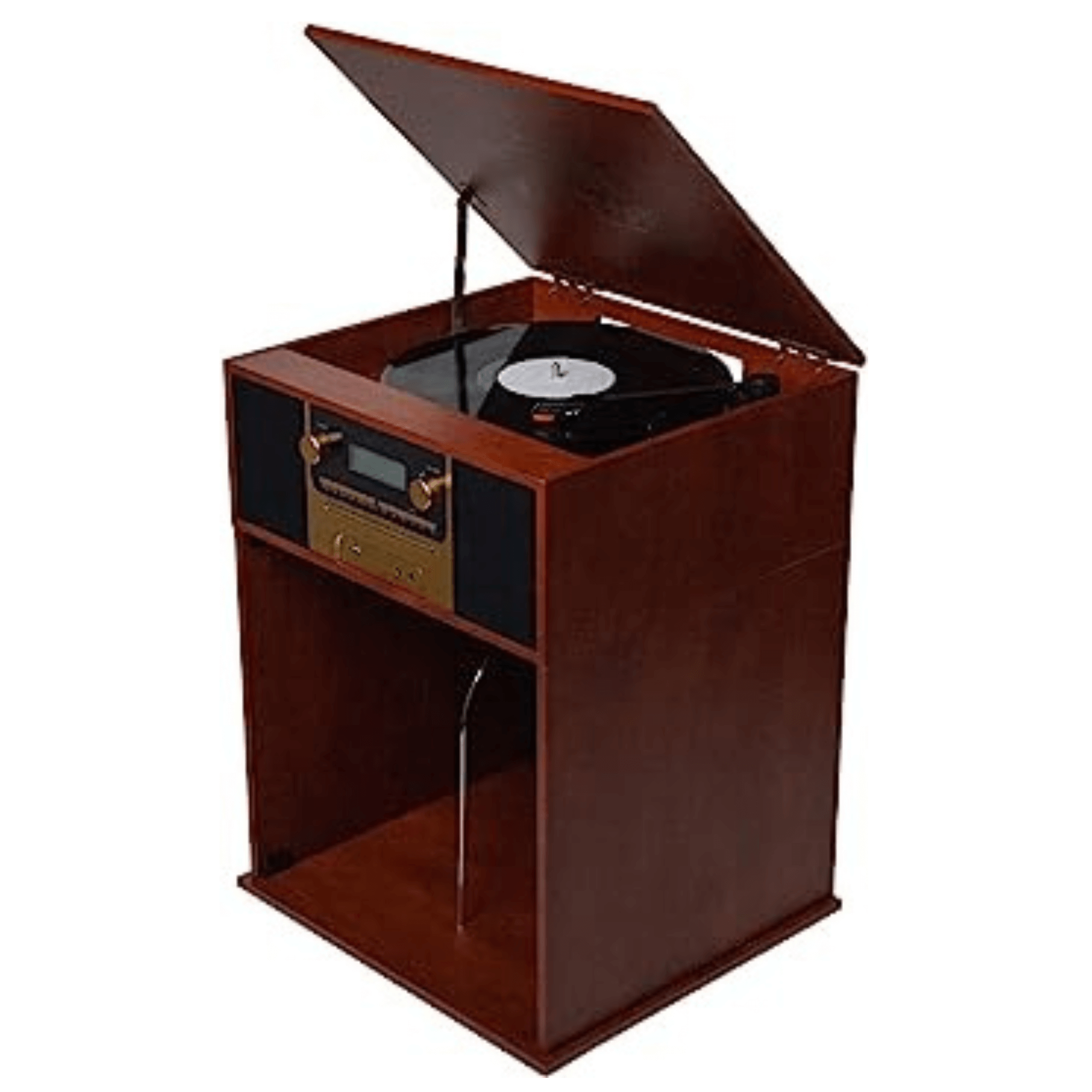 Victor Boyleston 7-in-1 3-Speed Turntable Music Center Mahogany - Refurbished