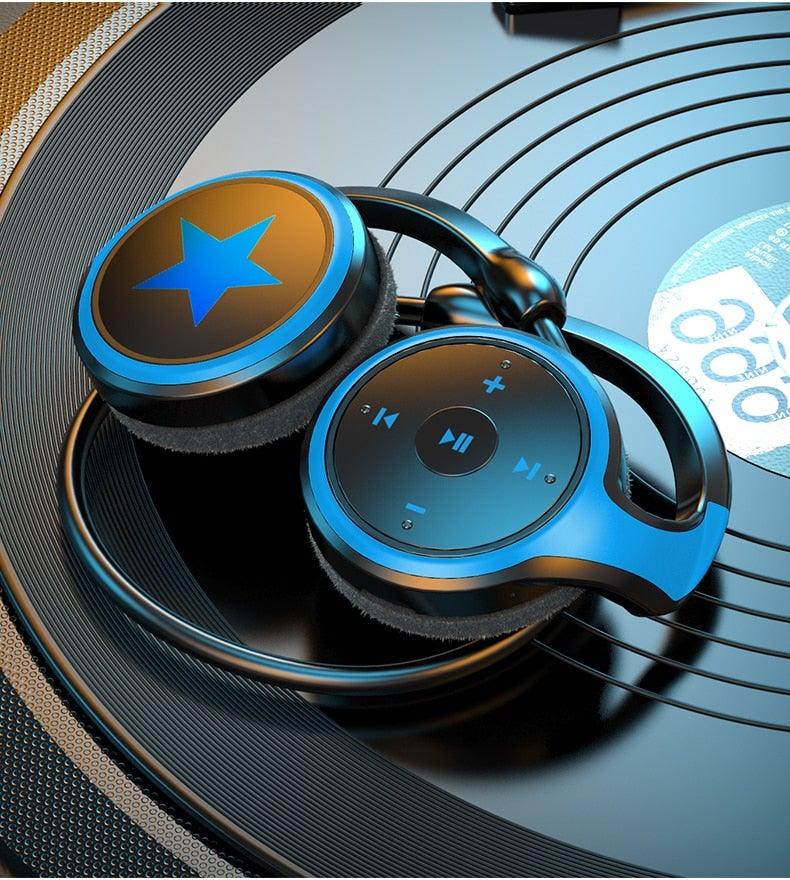 Stevvex Wireless Sport Earbuds with FM Radio & Built-In Memory